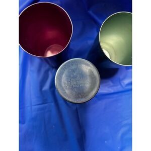 Vintage‎ WEST BEND Multi Colored 3 Aluminum Cups Tumblers